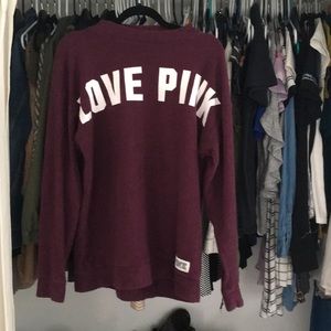 Victoria secret burgundy sweater. So comfy!